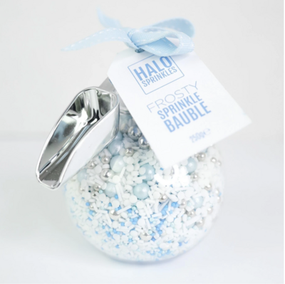 Halo Sprinkles 250γρ -FROSTY SPRINKLE BAUBLE & ΣΕΣΟΥΛΑΚΙ - Μείγμα Ζαχαρωτών χριστουγεννιάτικο σε Λευκές και Γαλάζιες Αποχρώσεις Halo Sprinkles 250γρ -FROSTY SPRINKLE BAUBLE & ΣΕΣΟΥΛΑΚΙ - Μείγμα Ζαχαρωτών χριστουγεννιάτικο σε Λευκές και Γαλάζιες Αποχρώσεις
