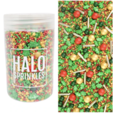 Halo Sprinkles MIX -FESTIVE AF 125γρ  - Μείγμα Ζαχαρωτών χριστουγεννιάτικο με Φύλλα Γκι ∞∞∞