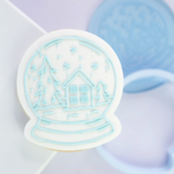 SALE!!! Sweet Stamp Cutter &amp; Embosser -SNOW GLOBE (WITH WINTER SCENE) - Κουπ Πατ και Σφραγίδα Χιονόμπαλα με Χριστουγεννιάτικο Σκηνικό ∞∞∞