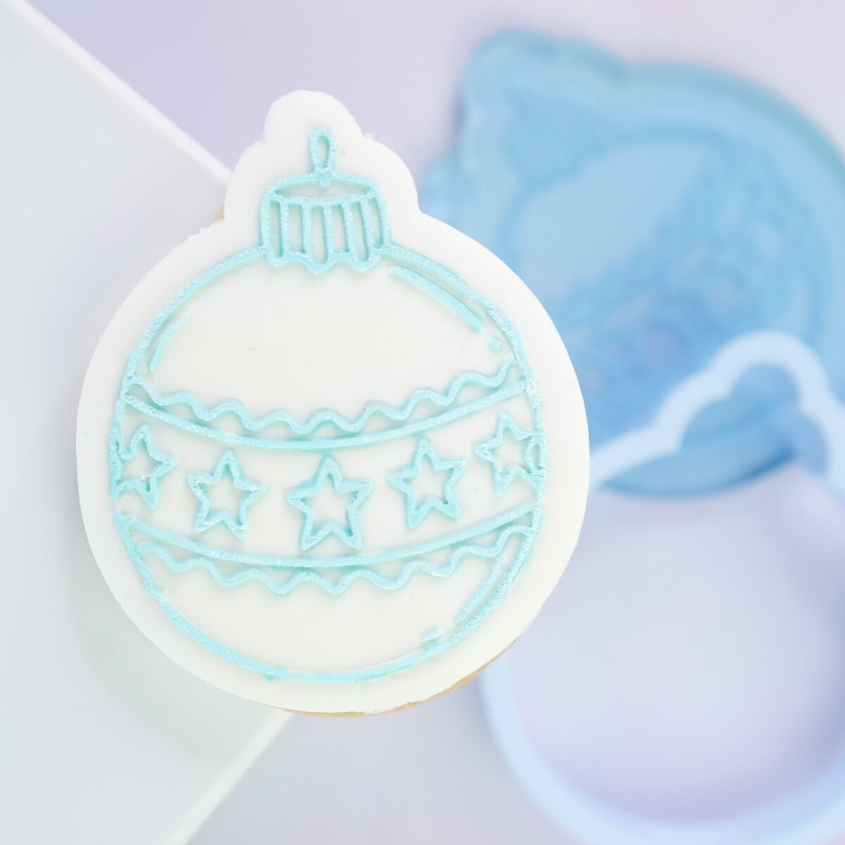 SALE!!! Sweet Stamp -OUTboss Stamp &#39;n Cut -CHRISTMAS BAUBLE - Κουπ Πατ και Σφραγίδα Χριστουγεννιάτικο Στολίδι