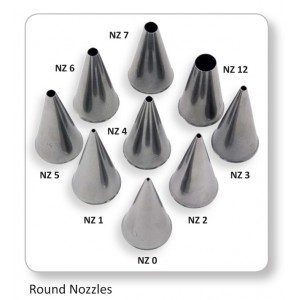 JEM Nozzle -ROUND Piping Tip No.12 -Μύτη Κορνέ Στρογγυλή ∞∞∞