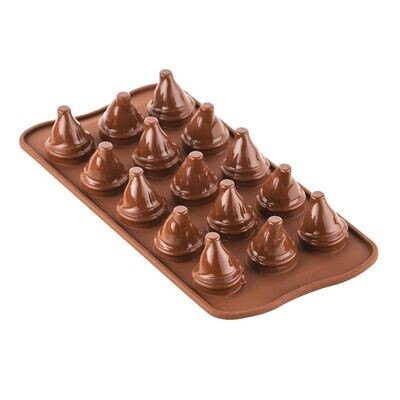 SALE!!! Silikomart Chocolate Mould Mr &amp; Mrs Brown - Καλούπι Σιλικόνης για Χριστουγεννιάτικα σοκολατάκια Νάνους