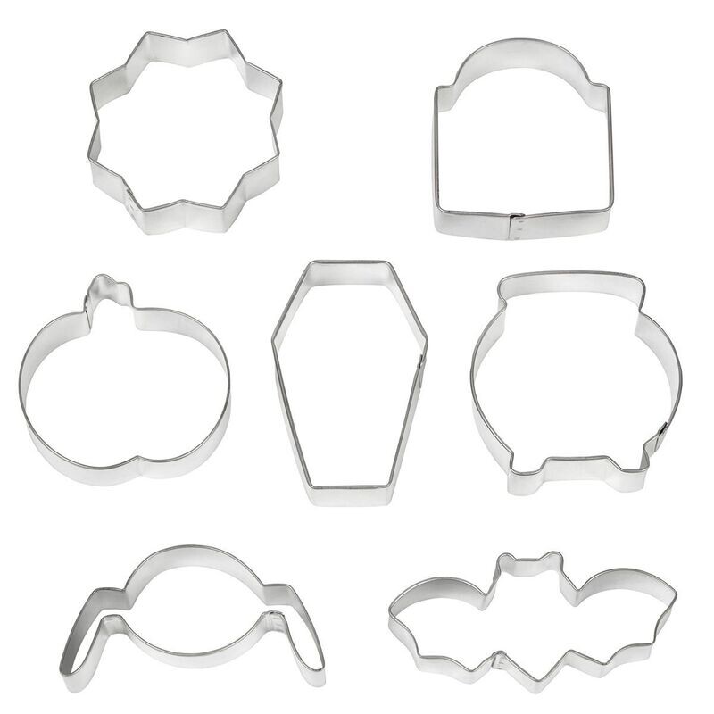 Wilton HALLOWEEN Cookie Cutter Haunted House Set 7 - Σετ 7τεμ Κουπ πατ με θέμα το HALLOWEEN