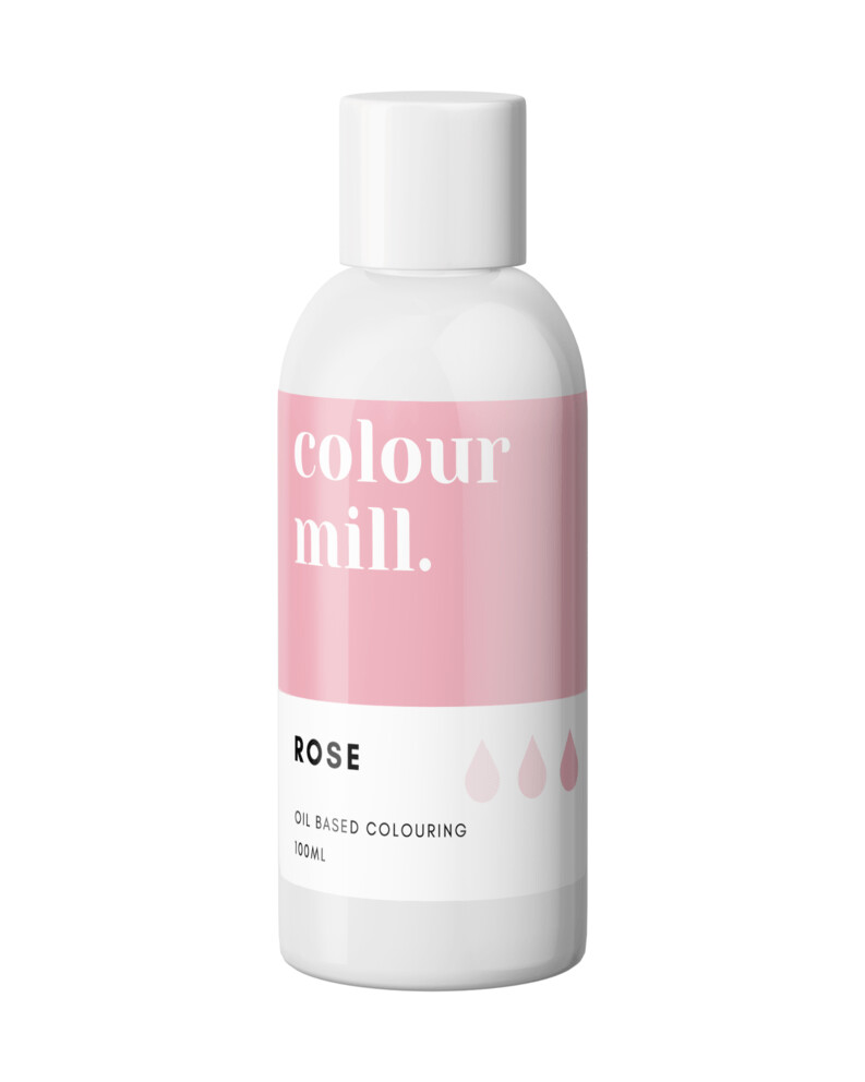 Colour Mill Oil Based Gel Colour - ROSE 100ml - Χρώμα Σοκολάτας σε Τζελ Ροζ