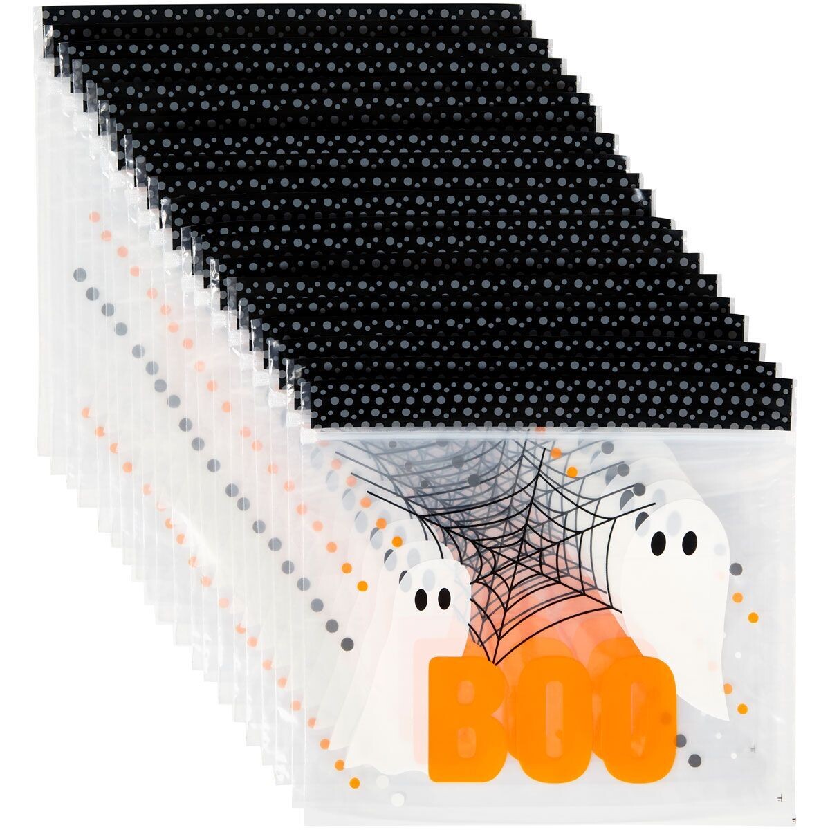Wilton Halloween Treat Bags BOO 20τεμ - Σακουλάκια για γλυκά επανασφραγιζόμενα με θέμα το Halloween