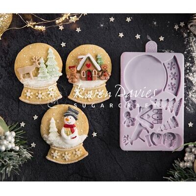 Karen Davies SNOW GLOBE - Καλούπι Σιλικόνης Χριστουγεννιάτικη Χιονόμπαλα