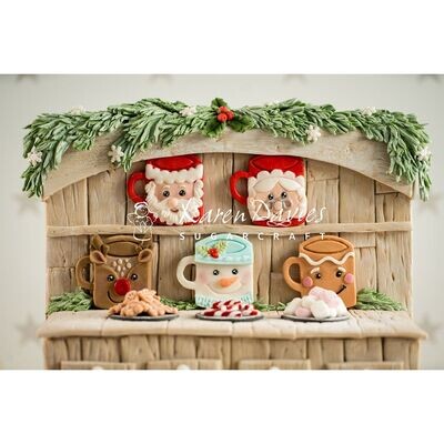 Karen Davies FESTIVE MUGS - Καλούπι Σιλικόνης Χριστουγεννιάτικες Κούπες