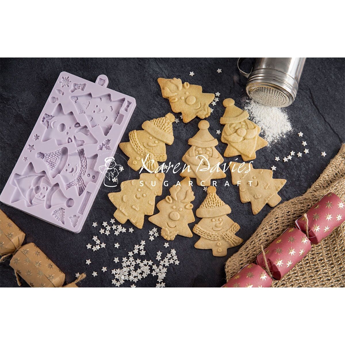 Karen Davies CHRISTMAS TREE CHARACTERS - Καλούπι Σιλικόνης Χριστουγεννιάτικα Δέντρα