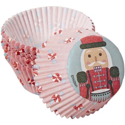 Wilton Christmas Cupcake Cases -NUTCRACKER - Χριστουγεννιάτικες Θήκες ψησίματος Καπκέικ/Μάφιν Καρυοθραύστης75 τεμ