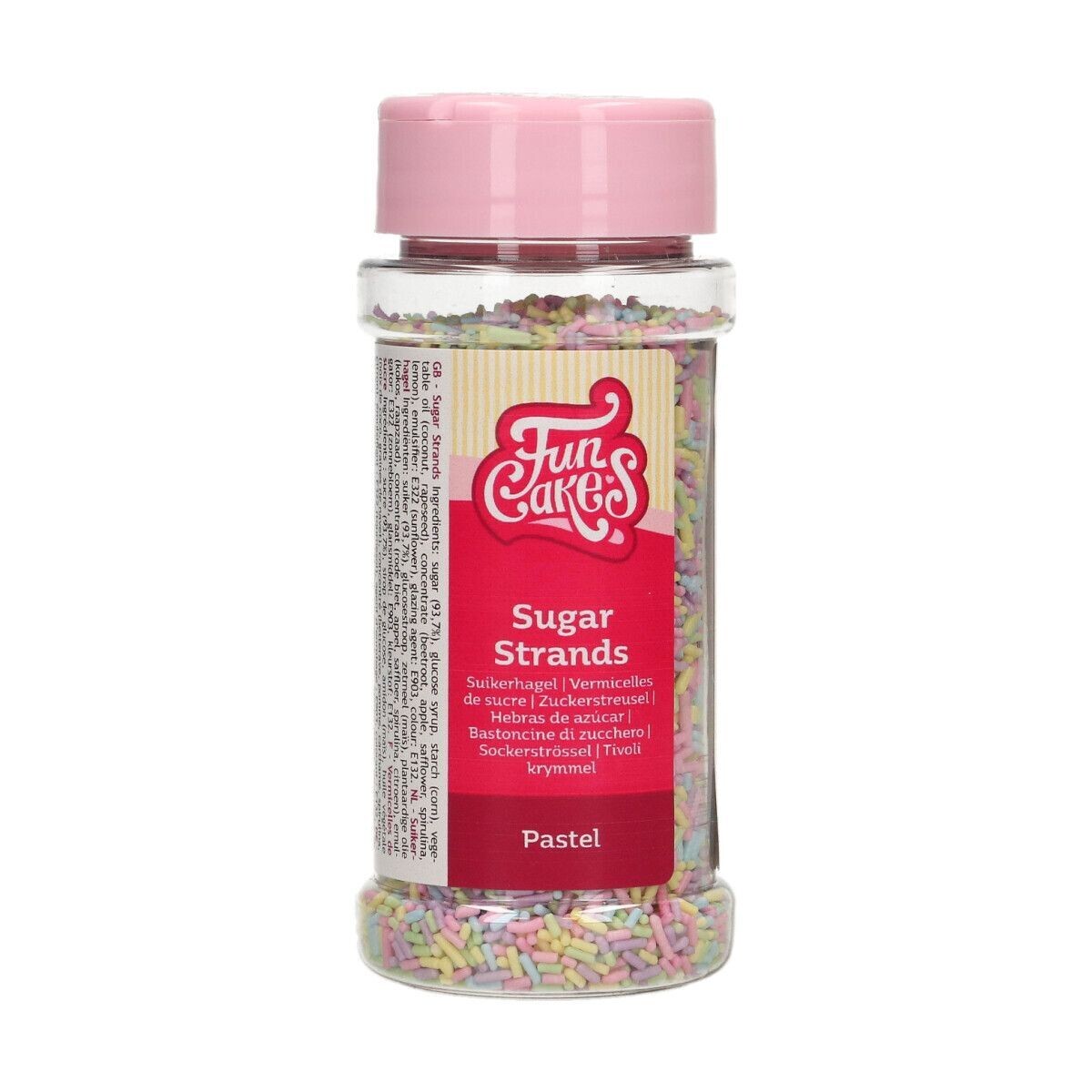 FunCakes Sugar Strands - PASTEL 80γρ - Τρούφα σε Παστέλ Αποχρώσεις