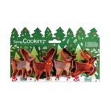 SALE!!! Scrapcooking Cookie Cutter Christmas -DEER - Σετ 4τεμ κουπ πατ Τάρανδοι