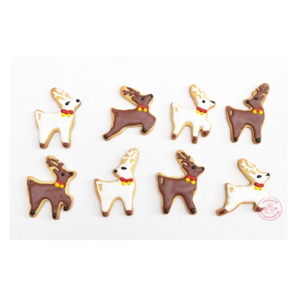 SALE!!! Scrapcooking Cookie Cutter Christmas -DEER - Σετ 4τεμ κουπ πατ Τάρανδοι