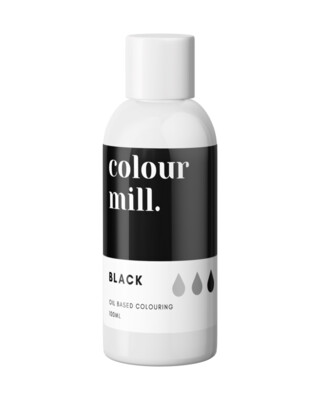 Colour Mill Oil Based Gel Colour - BLACK 100ml - Χρώμα Σοκολάτας σε Τζελ Μαύρο