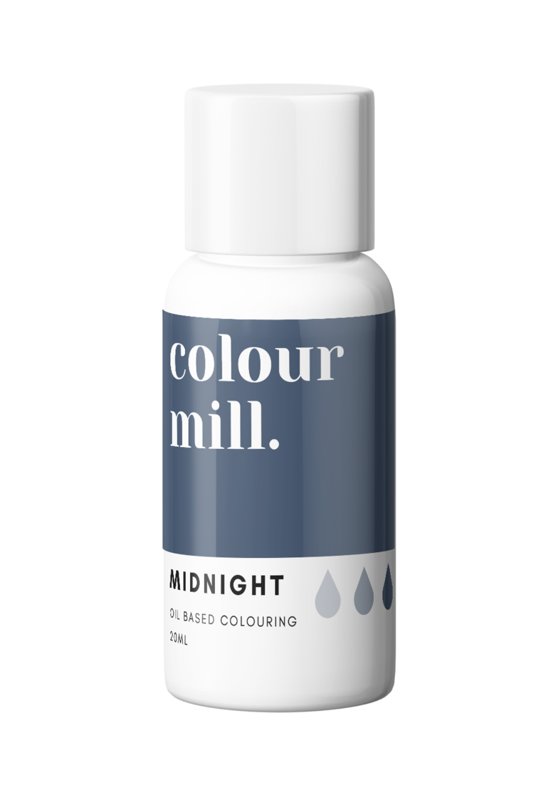 Colour Mill Oil Based Gel Colour - MIDNIGHT 20ml - Χρώμα Σοκολάτας σε Τζελ Σκούρο Μπλε