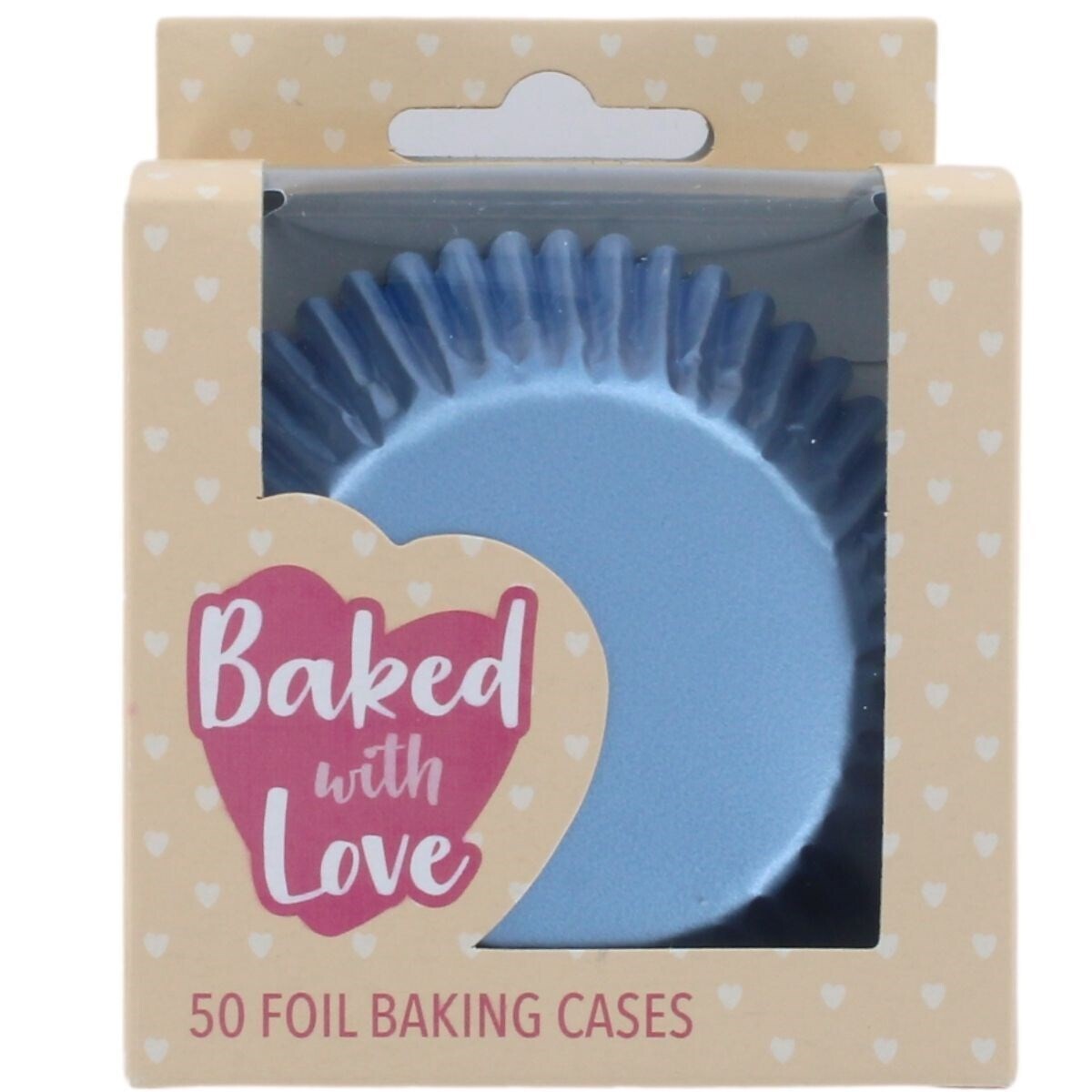 Baked With Love Cupcake Cases -METALLIC ICE BLUE - Θήκες Ψησίματος -Μεταλλικό  Μπλε του Πάγου 50 τεμ.
