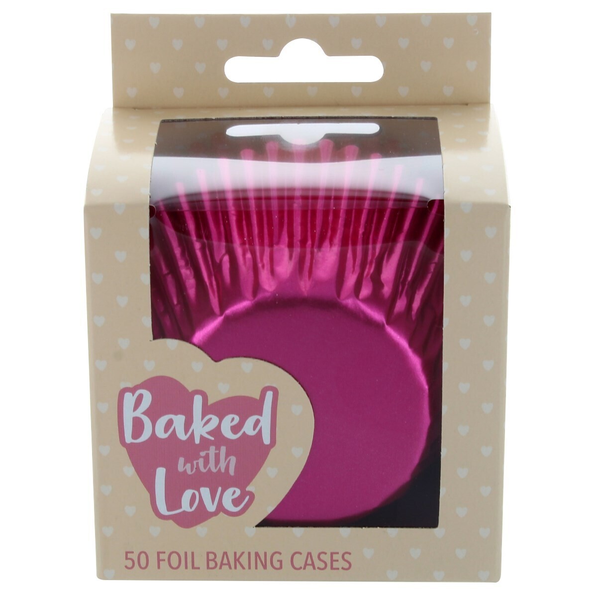 Baked With Love Cupcake Cases -METALLIC PINK - Θήκες Ψησίματος -Μεταλλικό Ροζ 50 τεμ.