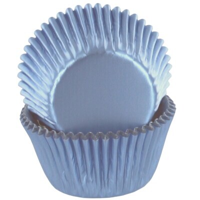 Baked With Love Cupcake Cases -METALLIC ICE BLUE - Θήκες Ψησίματος -Μεταλλικό  Μπλε του Πάγου 50 τεμ.