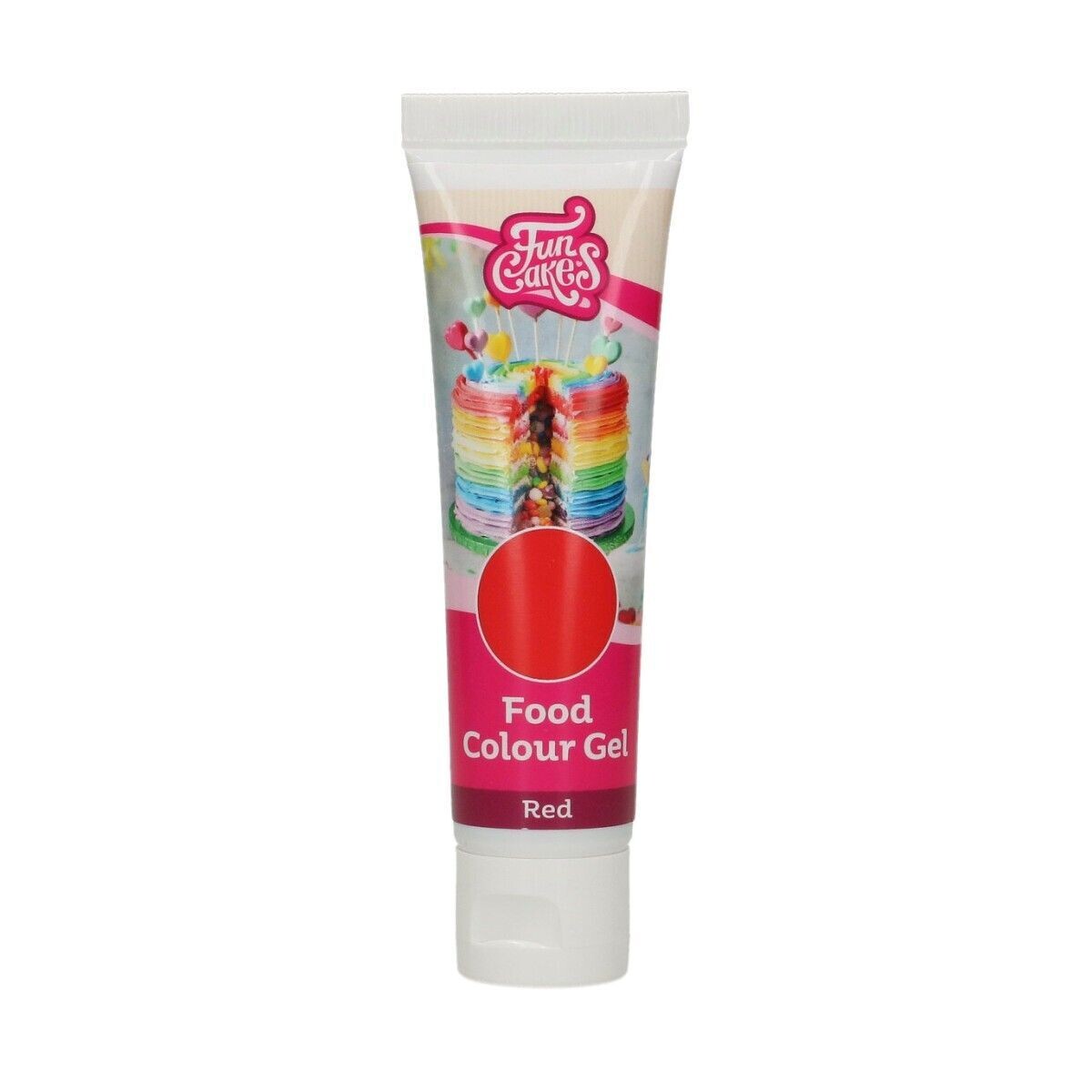 FunCakes FunColours GEL -RED -Χρώμα Τζελ - Κόκκινο 30γρ