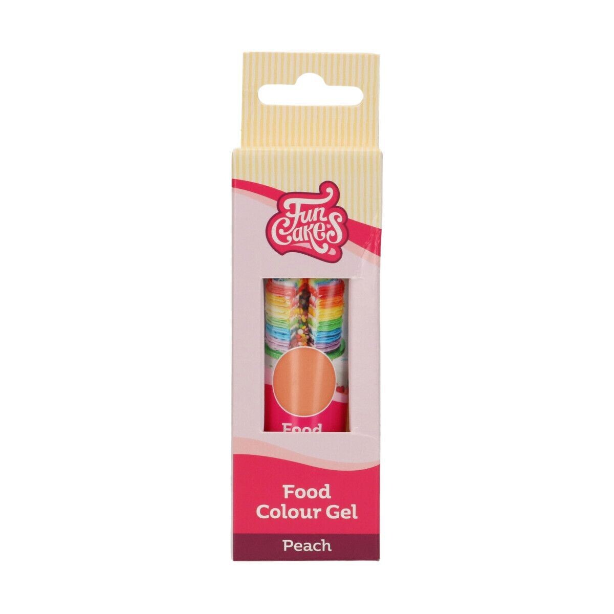 FunCakes FunColours GEL -PEACH -Χρώμα Τζελ - Ροδακινί -  30γρ