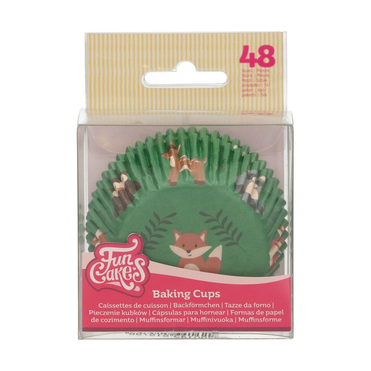 FunCakes Cupcake Cases -FOREST ANIMALS -Θήκες Ψησίματος -Ζωάκια του Δάσους -48 τεμ
