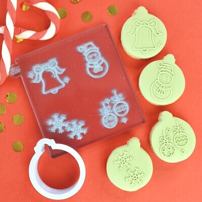 SALE!!! Sweet Stamp -OUTboss Stamp 'n Cut Mini -SLEIGH BELLS - Κουπ Πατ και Μίνι Σφραγίδες Χριστουγεννιάτικο Θέμα