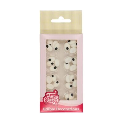 FunCakes Sugar Decorations -OVAL EYES 32 τμχ - Βρώσιμα Ζαχαρωτά Μάτια Οβάλ