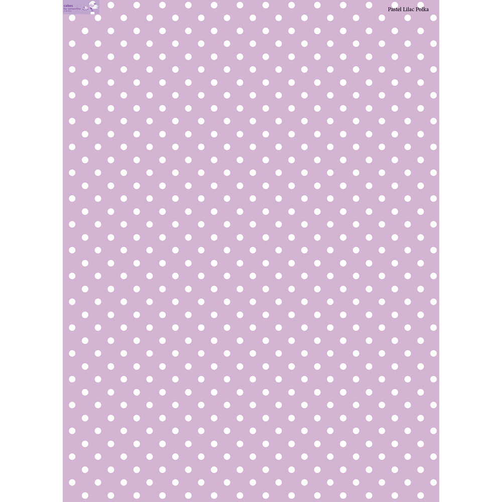 SweetDrops by Cakes By Samantha -Φόντο Φωτογραφίας -Pastel Lilac Polka 90x120εκ