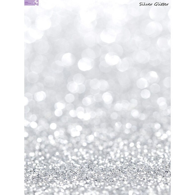 SweetDrops by Cakes By Samantha -Φόντο Φωτογραφίας -Bokeh Silver Glitter 90x120εκ