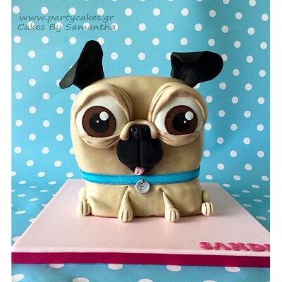 SweetDrops by Cakes By Samantha -Φόντο Φωτογραφίας -Pastel Blue polka