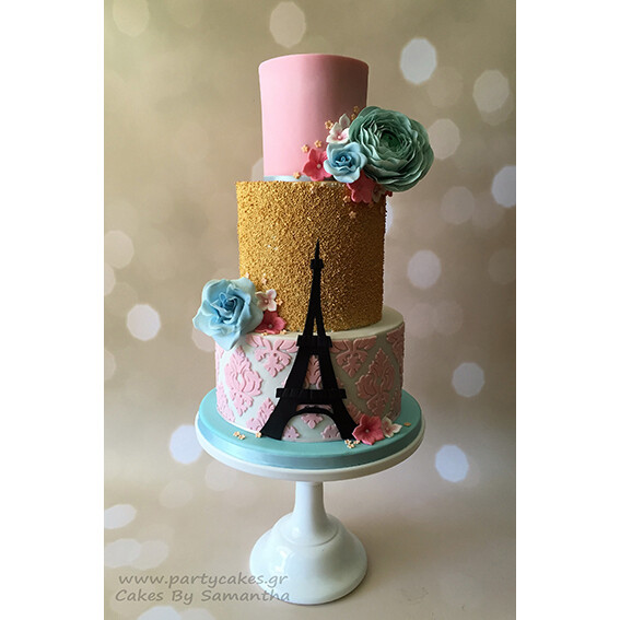 SweetDrops by Cakes By Samantha -Φόντο Φωτογραφίας -Bokeh Gold Circles 90x120εκ