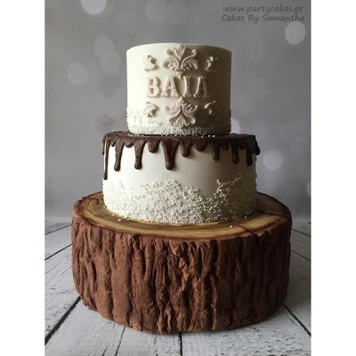 SweetDrops by Cakes By Samantha -Φόντο Φωτογραφίας -2 σε 1 Bokeh &amp; White Wood 90x120εκ