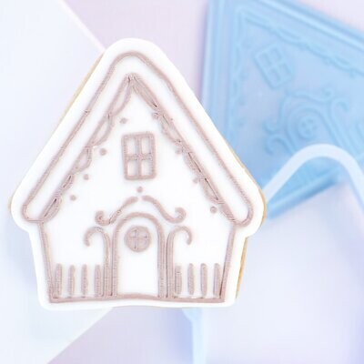 SALE!!! Sweet Stamp -OUTboss Stamp &#39;n Cut - GINGERBREAD HOUSE 2- Κουπ Πατ και Σφραγίδα Μπισκοτόσπιτο 2 Χαμηλό