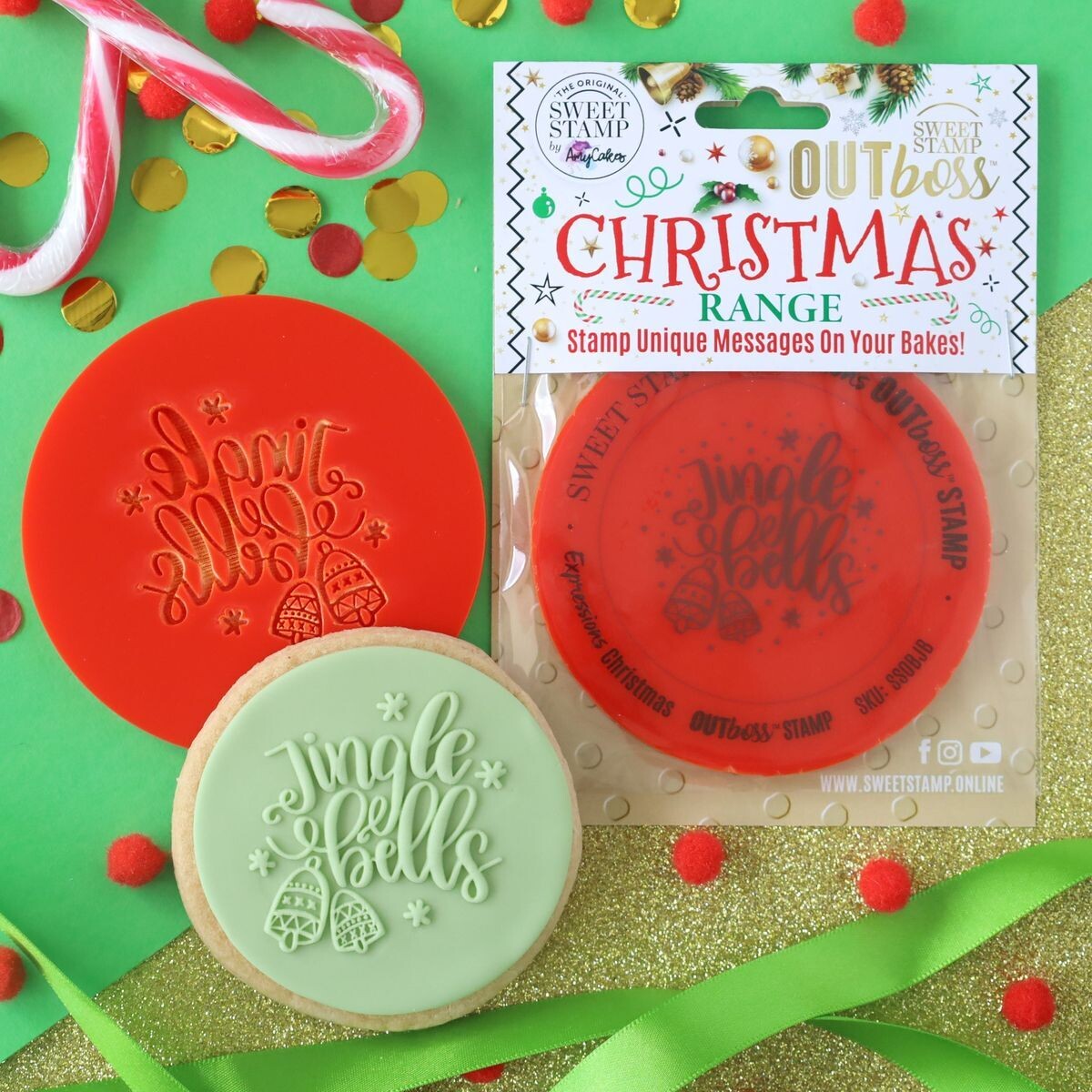 Sweet Stamp -OUTboss Christmas - JINGLE BELLS - Χριστουγεννιάτικη Σφραγίδα
