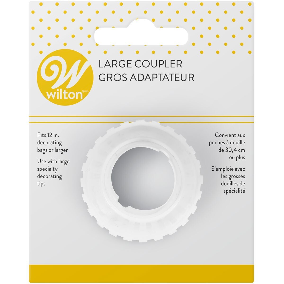 Wilton Large Coupler Carded - Μεγάλος προσαρμογέας για σακούλα κορνέ