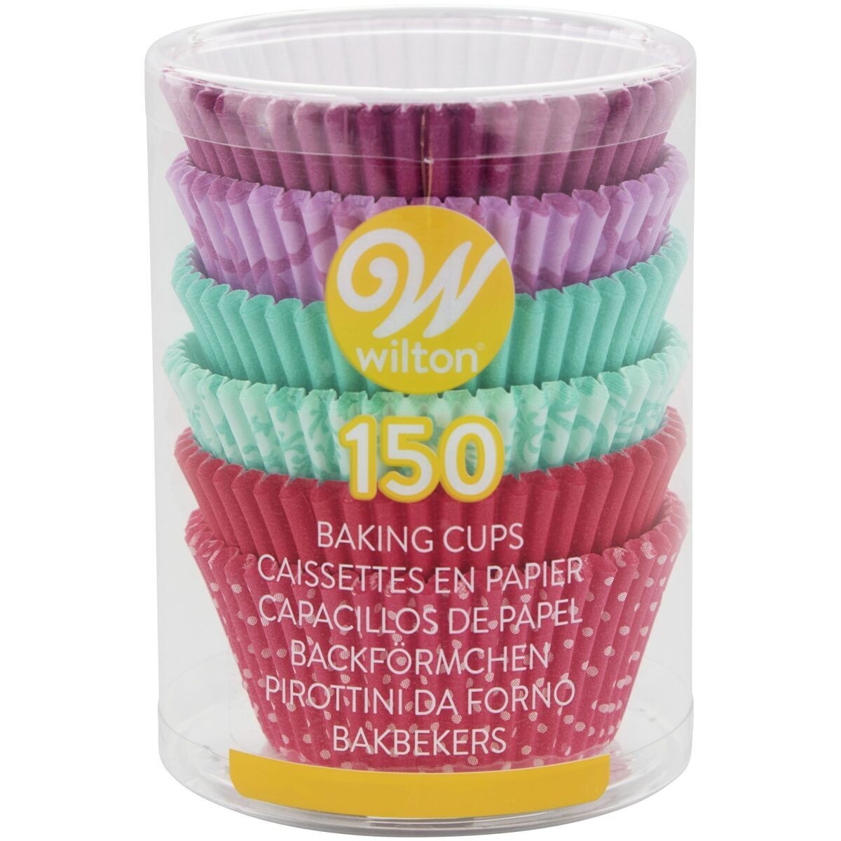 WILTON Cupcake Cases - PINK/TURQUOISE/PURPLE - Θήκες Ψησίματος Καπκέικ/Μάφιν -150 τεμ σε Ροζ, Μωβ και Τυρκουάζ