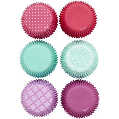 WILTON Cupcake Cases - PINK/TURQUOISE/PURPLE - Θήκες Ψησίματος Καπκέικ/Μάφιν -150 τεμ σε Ροζ, Μωβ και Τυρκουάζ