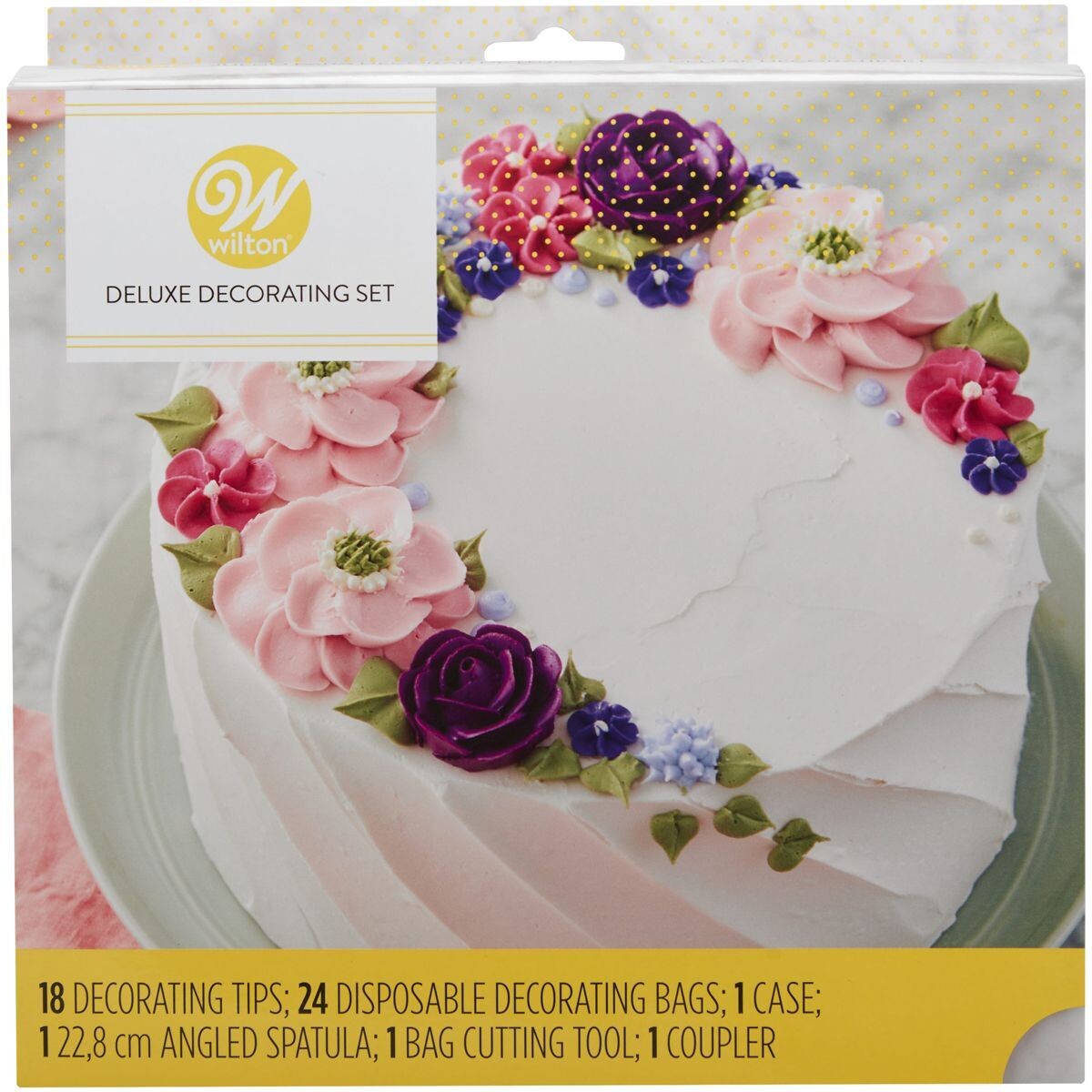 WILTON Nozzles -DELUXE -Tips &amp; Other Accessories - Σετ 46τεμ - Μύτες για κορνέ σε θήκη και διάφορα άλλα εργαλεία