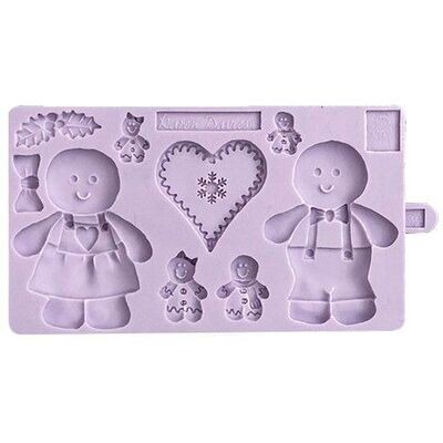 SALE!!! Karen Davies GINGERBREAD PEOPLE - Καλούπι Σιλικόνης Μπισκοτάνθρωποι