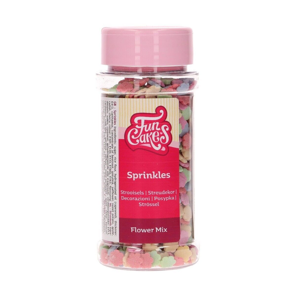 FunCakes Sprinkles -FLOWER MIX -Μείγμα Ζαχαρωτών Λουλουδάκια 60γρ
