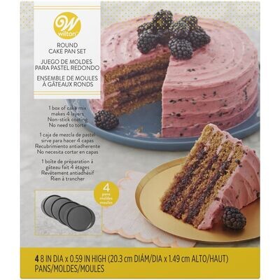 Wilton Baking Pans -EASY LAYERS -20εκ -Σετ με 4 Ταψιά