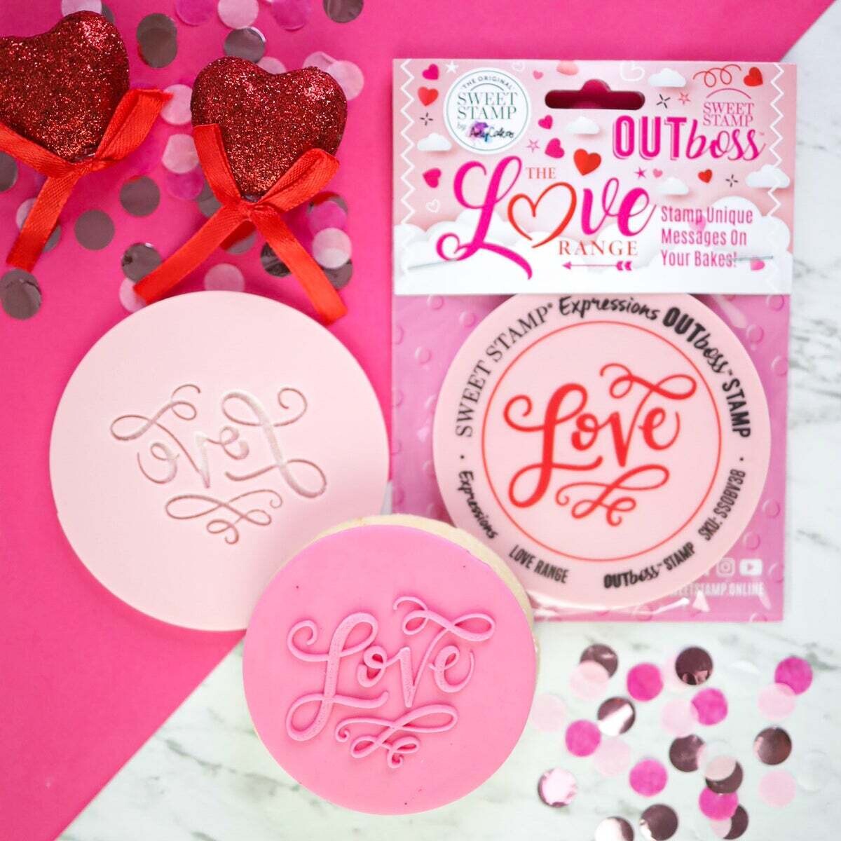 Sweet Stamp -OUTboss Expressions -`LOVE&#39;- Σφραγίδα