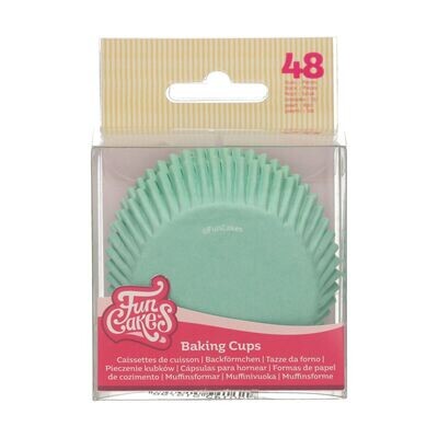 FunCakes Cupcake Cases -MINT GREEN -Θήκες Ψησίματος -Πράσινο Μέντας -48 τεμ