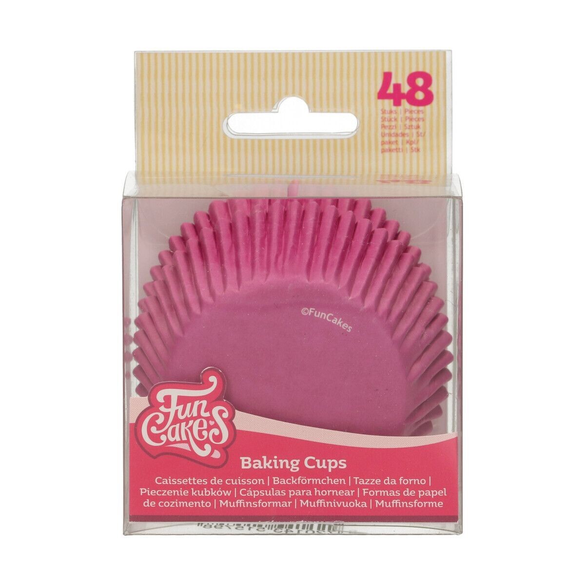 FunCakes Cupcake Cases -PINK -Θήκες Ψησίματος -Ροζ -48 τεμ
