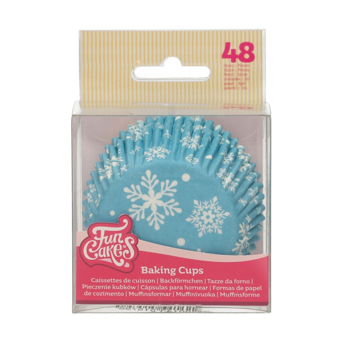 FunCakes Cupcake Cases -FROZEN SNOWFLAKES -Θήκες Ψησίματος Χιονονιφάδες 48 τεμ