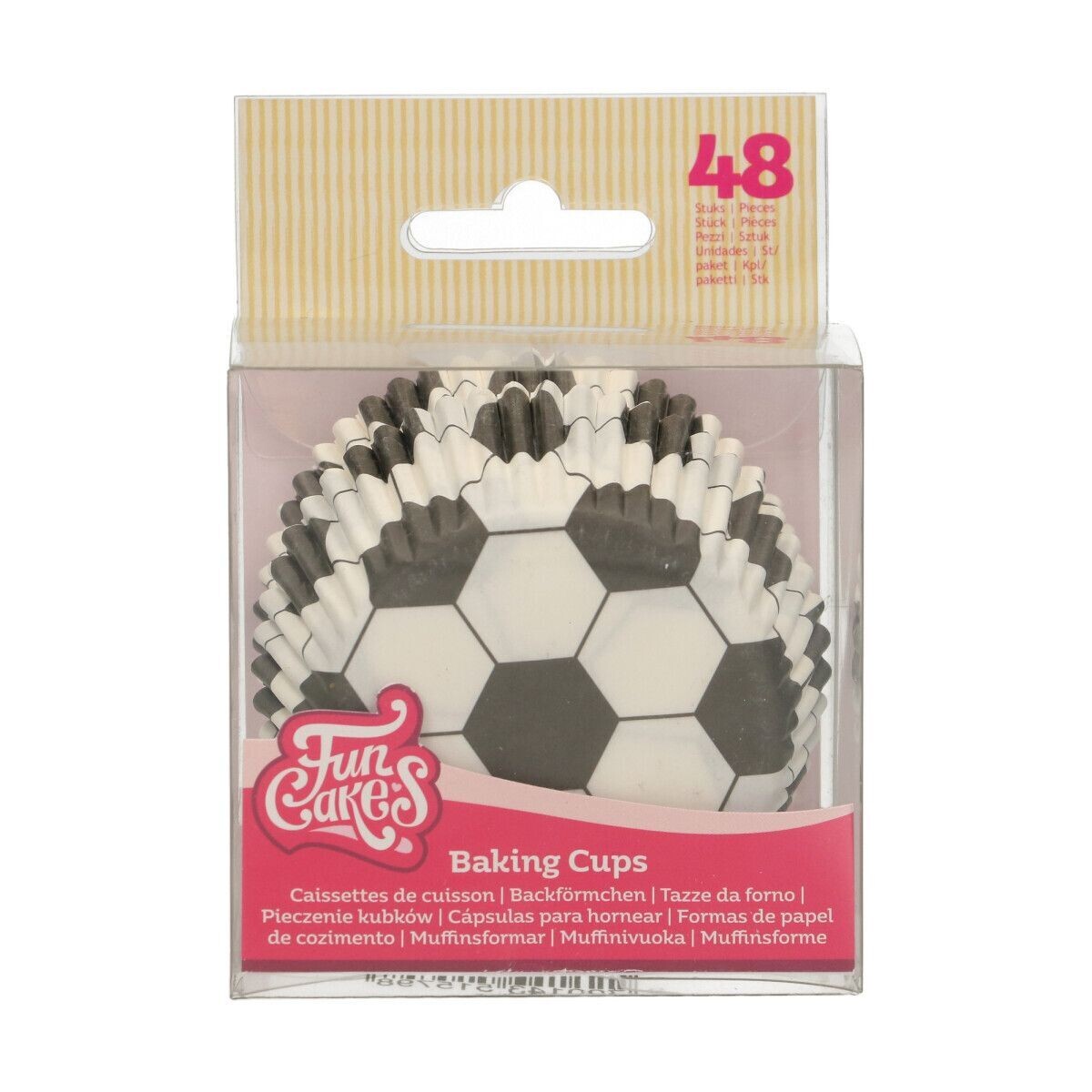 FunCakes Cupcake Cases -SOCCER/FOOTBALL -Θήκες Ψησίματος  Ποδόσφαιρο 48 τεμ