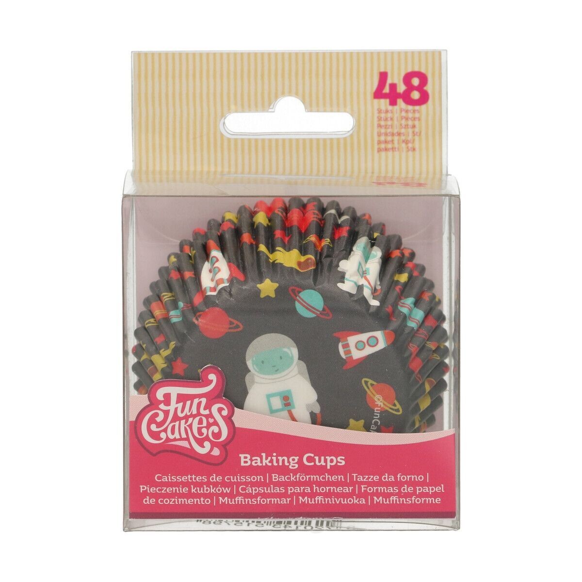 FunCakes Cupcake Cases -SPACE - Θήκες Ψησίματος Διάστημα 48 τεμ