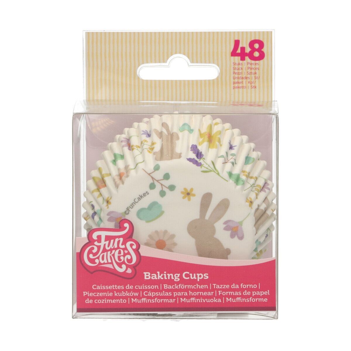 FunCakes Cupcake Cases -SPRING ANIMALS -Θήκες Ψησίματος με ανοιξιάτικο θέμα 48 τεμ
