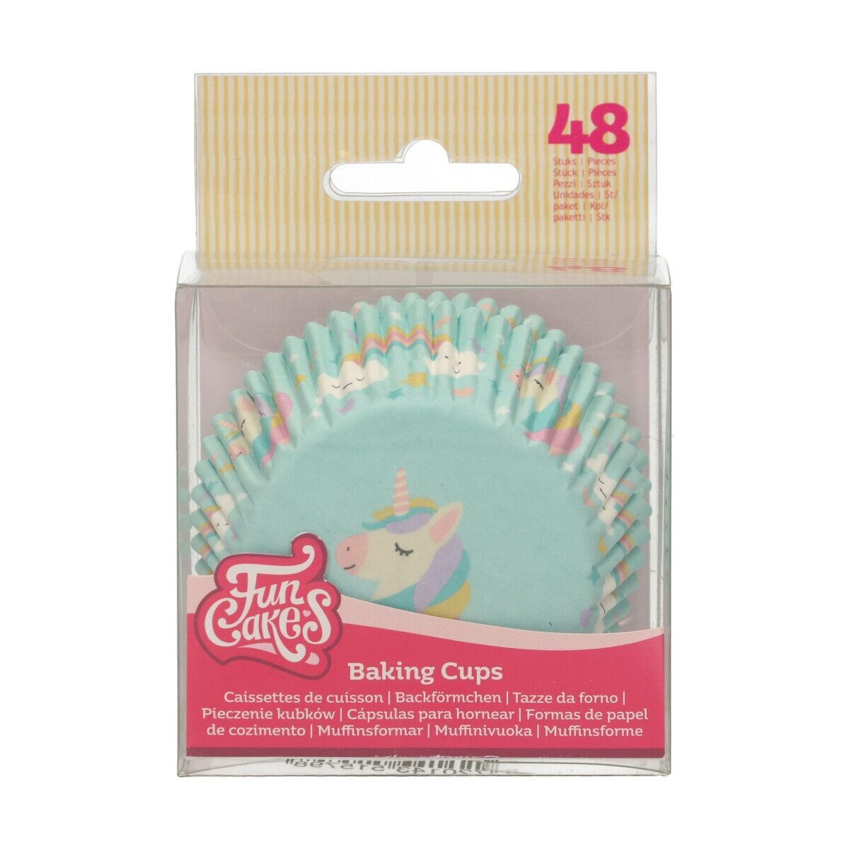 FunCakes Cupcake Cases -UNICORN -Θήκες Ψησίματος Μονόκερος 48 τεμ