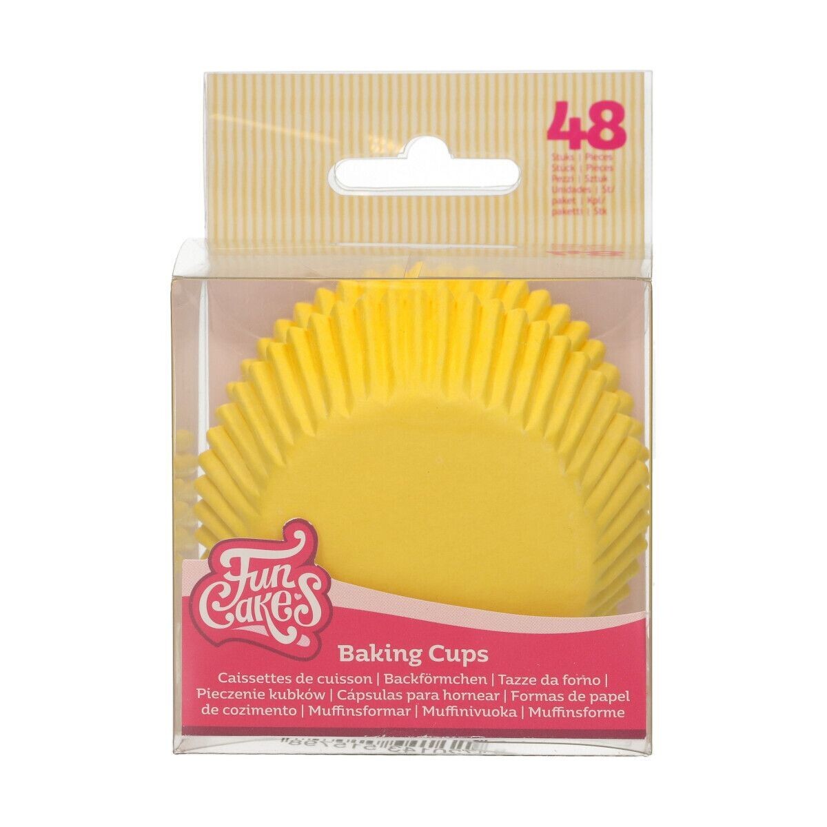 FunCakes Cupcake Cases -YELLOW -Θήκες Ψησίματος -Κίτρινο -48 τεμ