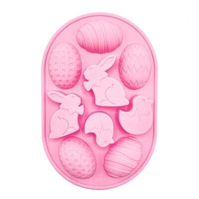 SALE!!! Happy Sprinkles Mould -HAPPY EASTER - Καλούπι Σιλικόνης για 9 Πασχαλινά Σχέδια